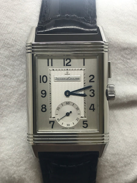 Jaeger-Lecoultre Reverso Day & Night 272.8.54 Silver & Black Dial Hand Wind Men's Watch
