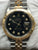 Rolex Datejust Turn-o-graph 16263 Custom Black Diamond Dial Automatic Watch