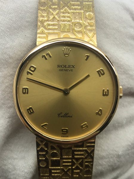 Rolex Cellini 4934 Champagne Dial Hand Wind Watch