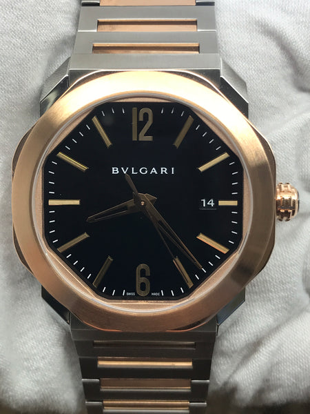 BVLGARI Octo Roma OC P 41 SG 102854 Brown Dial Automatic Men's Watch