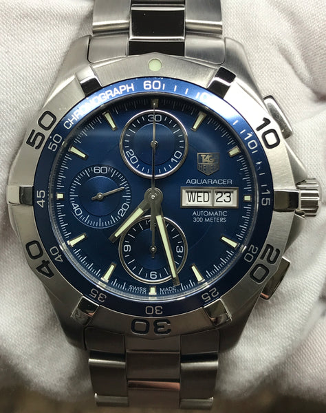 TAG Heuer Aquaracer Chronograph CAF2012 Blue Dial Automatic Men's Watch