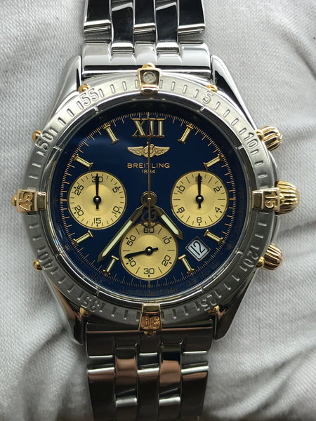 Breitling Jetstream Chronomat B55048 Blue Dial Quartz Men's Watch