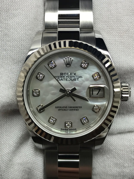 Rolex Datejust 28mm 279174 Diamond MOP Dial Automatic Women's Watch