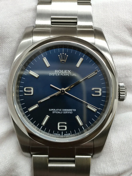 Rolex Oyster Perpetual 36mm 116000 Blue Dial Automatic Watch