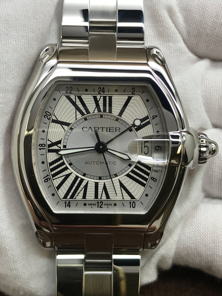 Cartier Roadster GMT 2722 Silver Dial Automatic Men's Watch
