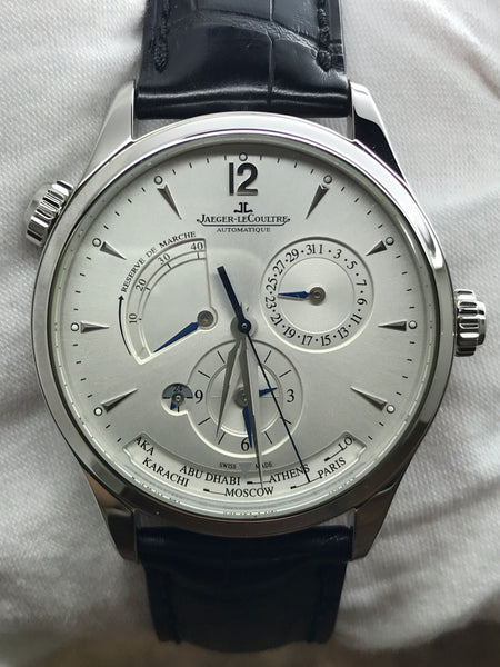 Jaeger-Lecoultre Master Geographic 176.8.29.S B&P Q1428421 Silver Dial Automatic Men's Watch