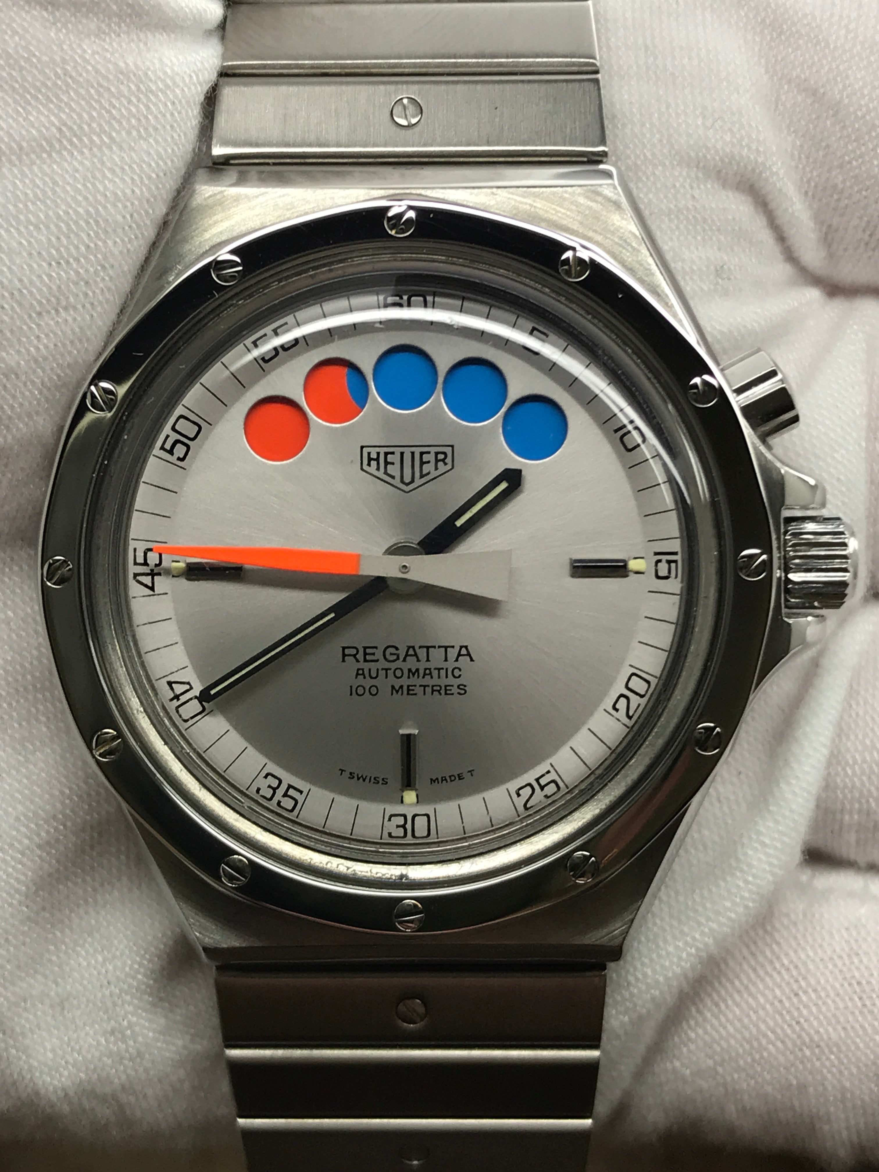 Heuer Regatta Yacht-Timer 134.500 Silver Dial Automatic Men's Watch ...