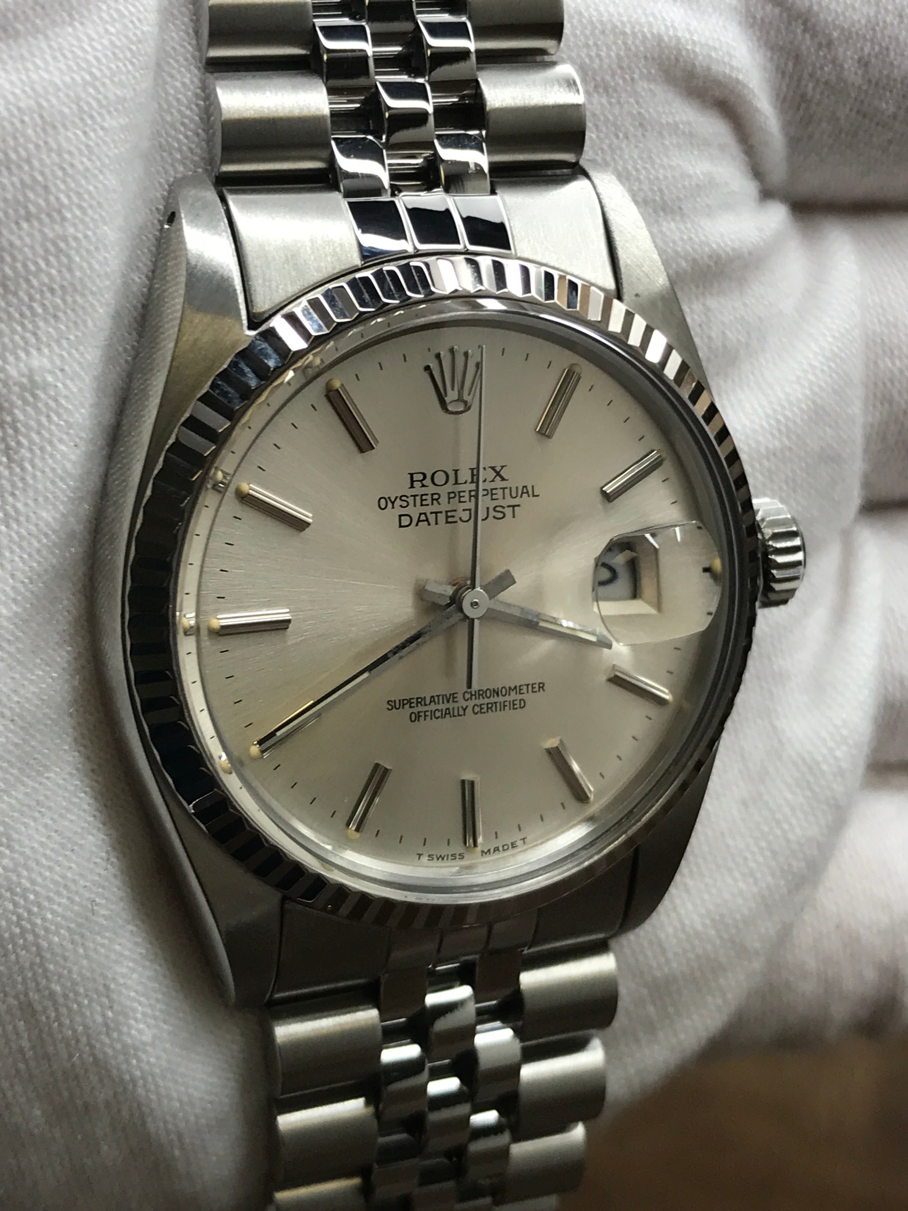 16014 Rolex Datejust 36mm 16014 Silver Dial Automatic Watch – Signature Watches
