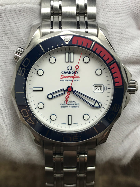 Omega Seamaster Diver 300M 212.32.41.20.04.001 White Dial Automatic Men's Watch