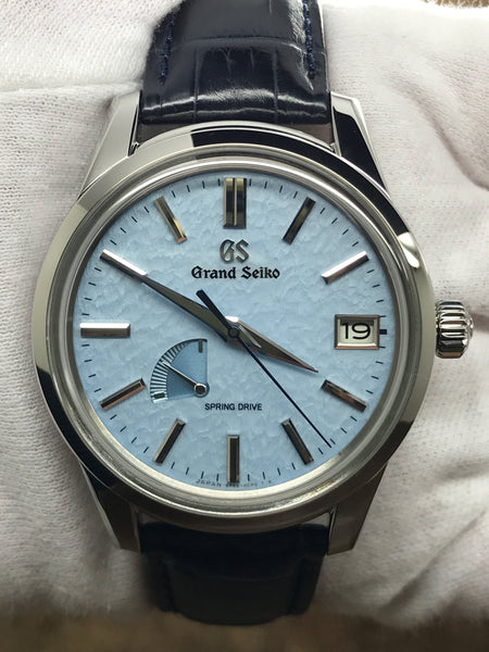 Grand Seiko Elegance Collection SBGA407 Blue Snowflake Dial Spring Drive Men's Watch