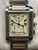 Cartier Tank Francaise Chronoflex 2303 Silver Dial Quartz Men's Watch