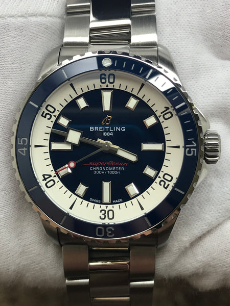 Breitling Superocean A17375 Blue Dial Automatic Men's Watch