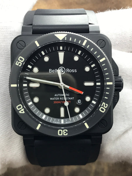 Bell & Ross BR 03-92 DIVER BLACK MATTE BR03-92-Diver Black Dial Automatic Men's Watch
