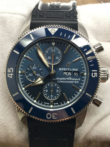 Breitling Superocean Heritage Chronograph  A13313 Blue Dial Automatic Men's Watch