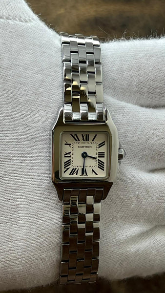 Cartier Santos Demoiselle W25064Z5 White Roman Dial Quartz Women's Watch