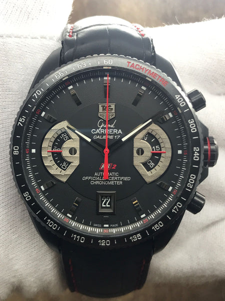 TAG Heuer Grand Carrera CAV518B Black Dial Automatic Men's Watch