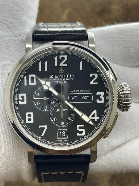 Zenith Pilot Type 20 Annual Calendar Black1
