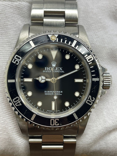Rolex No Date Submariner 14060 Black Dial Automatic Men's Watch