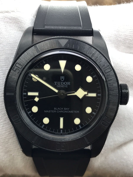 Tudor Black Bay Ceramic Full B&P 3 straps 79210CNU Black Dial Automatic Men's Watch