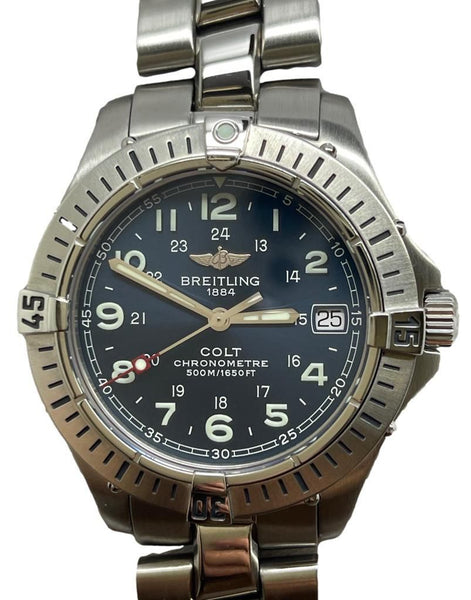 Breitling Colt Quartz A74350 Blue Dial Quartz Men's Watch