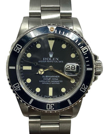 Rolex Submariner Patina 16800 Black Dial Automatic Men's Watch