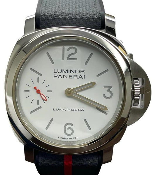 Panerai Luminor Luna Rossa  PAM01342 White Dial Manual Wind Men's Watch