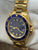 Rolex Submariner 18k Gold Unpolished 16618 Blue Dial Automatic Men's Watch