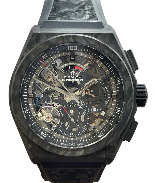 Zenith Defy El Primero 21 Carbon 10.9000.9004 Skeleton Dial Automatic Men's Watch