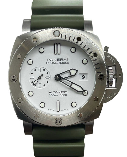 Panerai Luminor Submersible QuarantaQuattro BNIB 24' PAM01226 White Dial Automatic Men's Watch
