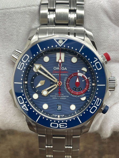 Omega Seamaster Diver 300M America’s Cup 210.30.44.51.03.002 Blue Dial Automatic Men's Watch